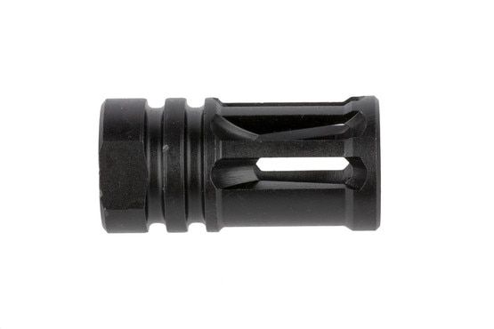 Radical Firearms 5/8x24 threaded A2 flash hider is an effective design capable of reducing muzzle rise and eliminating muzzle flash